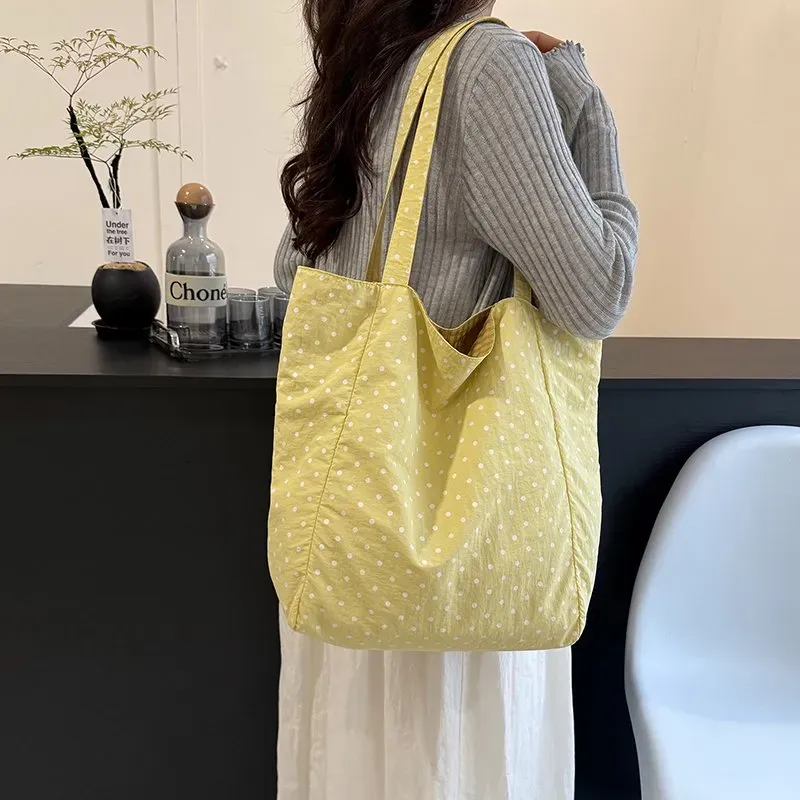 Tas Selempang Wanita Bahan PU Sintetis Motif Print Warna Kuning Bentuk Kotak Motif Floral