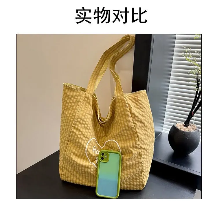Tas Selempang Wanita Bahan PU Sintetis Motif Print Warna Kuning Bentuk Kotak Motif Floral