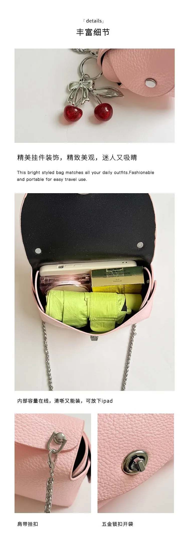 Tas Selempang Wanita Bahan PU Sintetis Polos Warna Hitam Bentuk Kotak Tali untuk Reseller