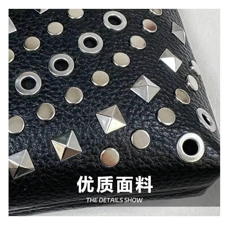 Tas Selempang Wanita Bahan PU Sintetis Motif Print Warna Hitam Bentuk Kotak Tali Resleting