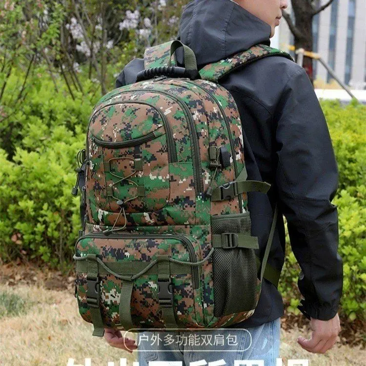 Tas Ransel Pria Bahan Nylon Polos Bentuk Kotak Tali Lebar Resleting Grosir Import