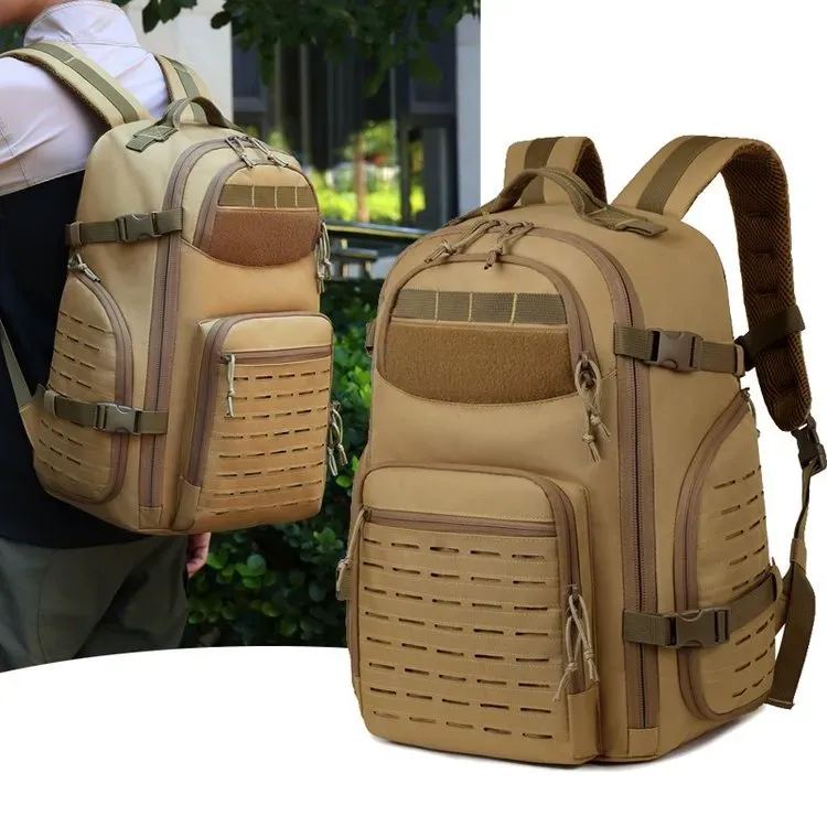 Tas Ransel Pria Bahan Nylon Polos Bentuk Kotak Tali Lebar Resleting Grosir Import
