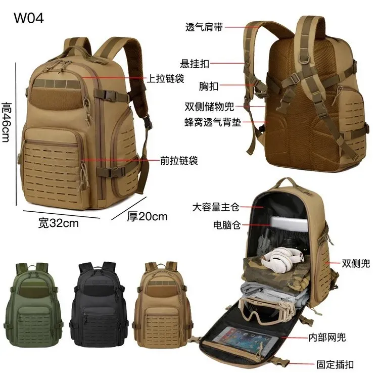Tas Ransel Pria Bahan Nylon Polos Bentuk Kotak Tali Lebar Resleting Grosir Import
