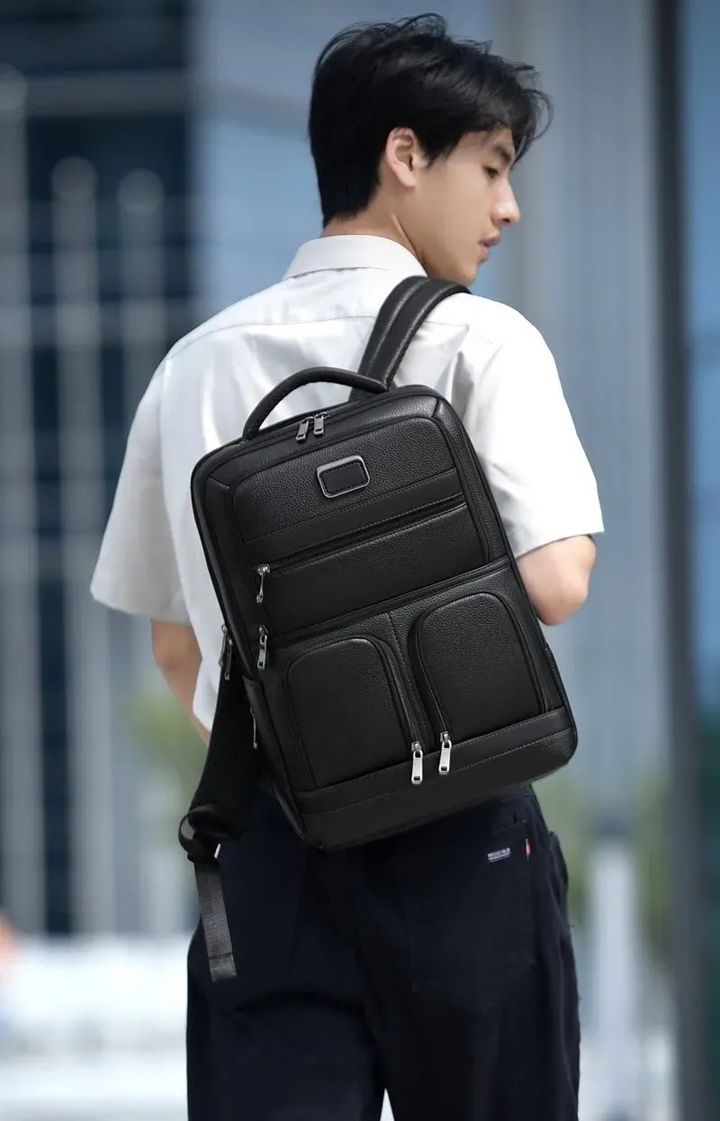 Tas Selempang Pria Polos Bentuk Kotak Tali Panjang Resleting Bahan PU Sintetis Grosir Import