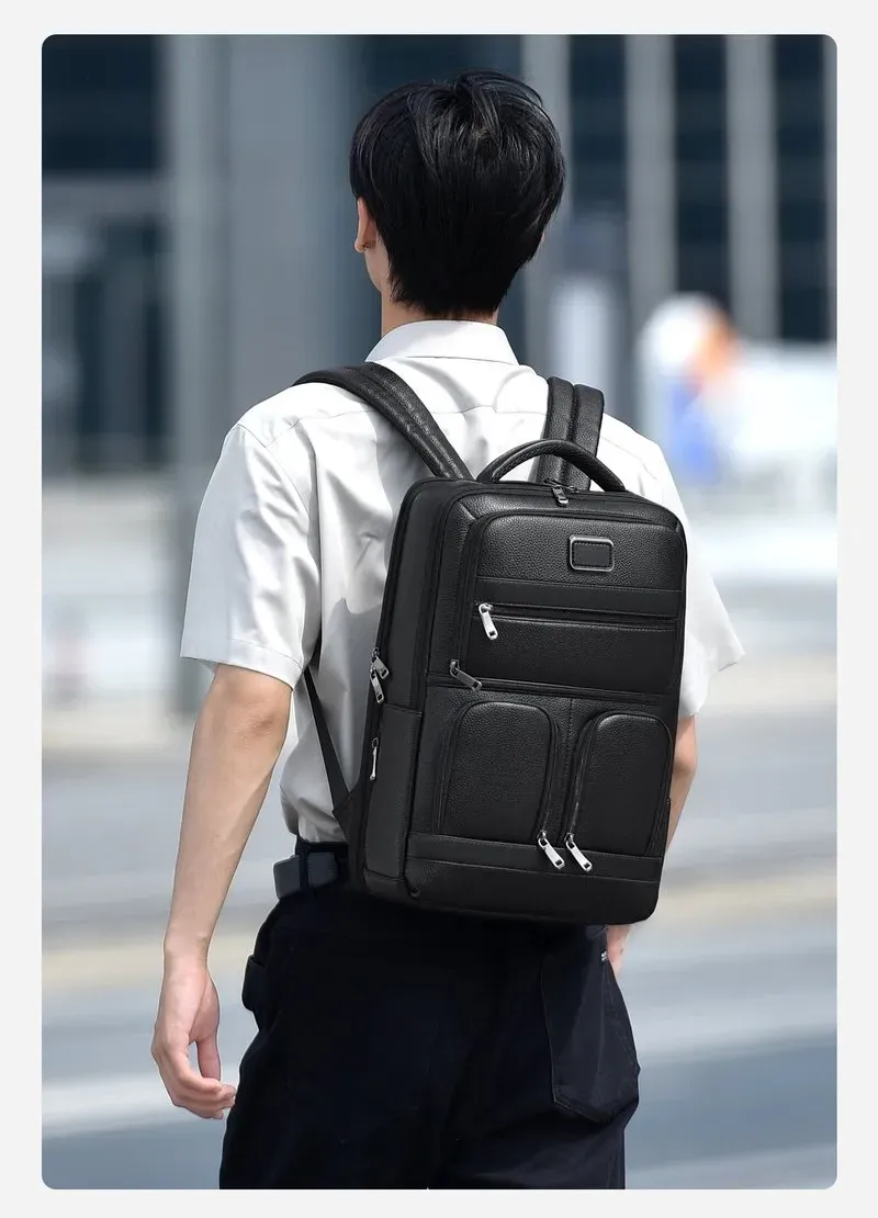 Tas Selempang Pria Polos Bentuk Kotak Tali Panjang Resleting Bahan PU Sintetis Grosir Import