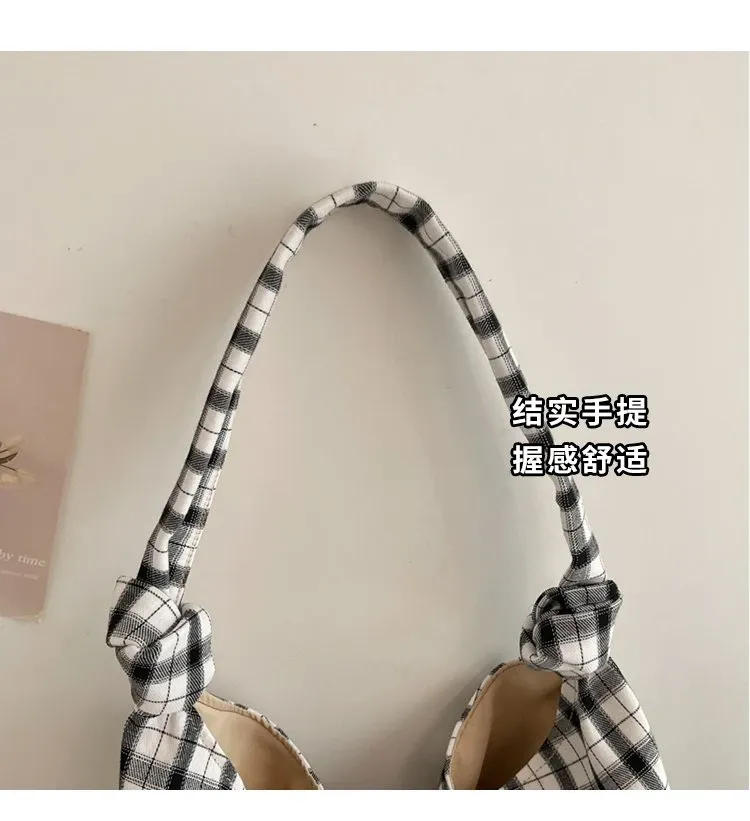 Tas Selempang Wanita Bahan PU Sintetis Motif Print Warna Hitam Model Hobo Tali Grosir Import