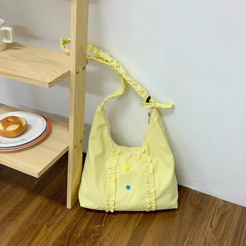 Tas Selempang Wanita Bahan PU Sintetis Motif Jaring Warna Putih Bentuk Bulat Grosir Import