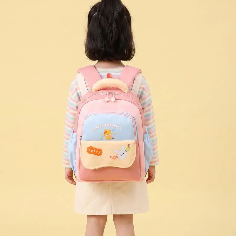 Tas Ransel Anak Bahan PU Sintetis Polos Warna Hitam Bentuk Kotak Tali Lebar Grosir Import