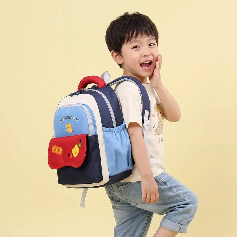 Tas Ransel Anak Bahan PU Sintetis Polos Warna Hitam Bentuk Kotak Tali Lebar Grosir Import