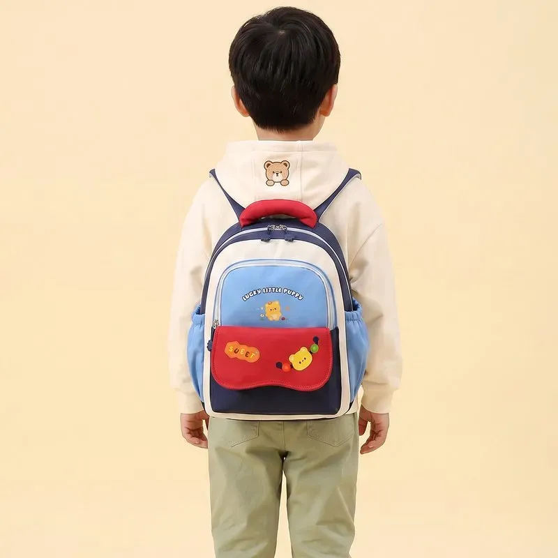 Tas Ransel Anak Bahan PU Sintetis Polos Warna Hitam Bentuk Kotak Tali Lebar Grosir Import