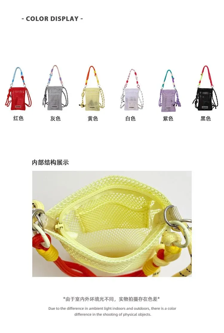 Tas Selempang Wanita Bahan Nylon Polos Warna Merah Bentuk Kotak Tali Serut Grosir Import
