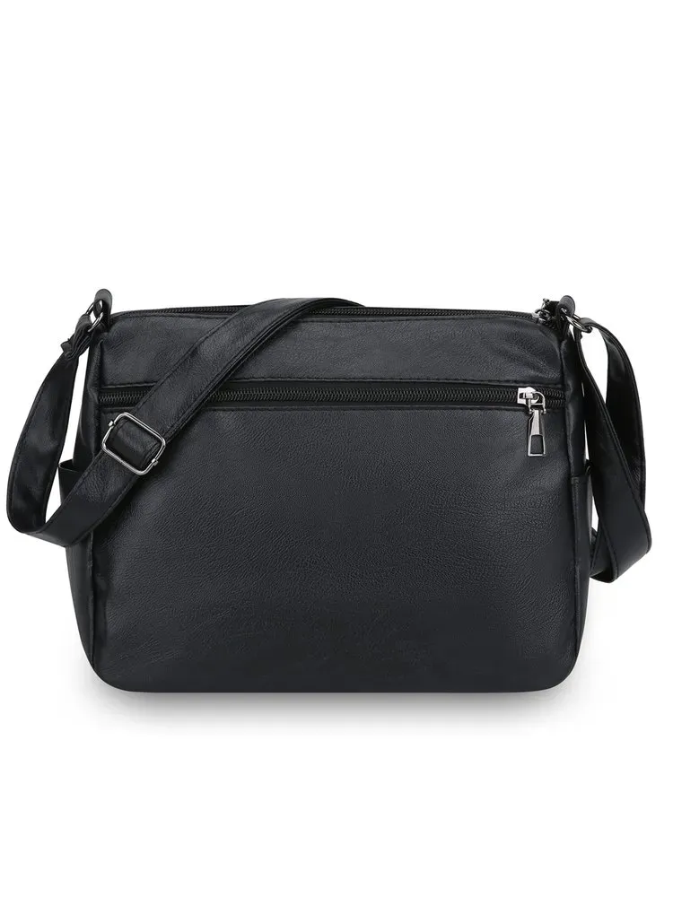 Tas Selempang Wanita Bahan PU Sintetis Motif Garis Vertikal (merah dan hijau) Grosir Import