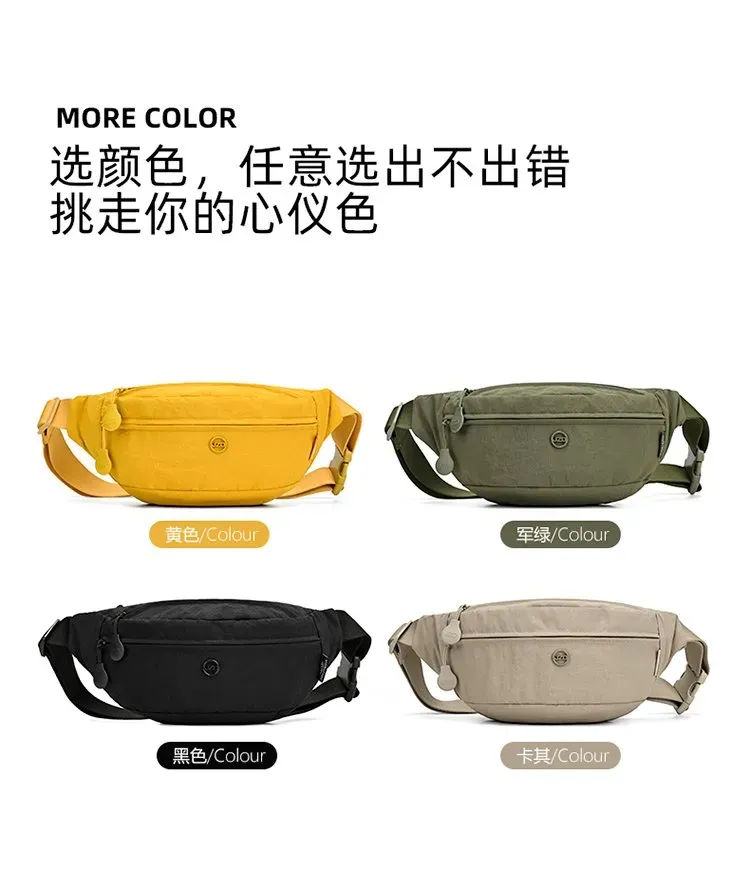 Tas Selempang Wanita Bahan Nylon Polos Warna Hitam Bentuk Kotak Tali Panjang Pilihan Reseller