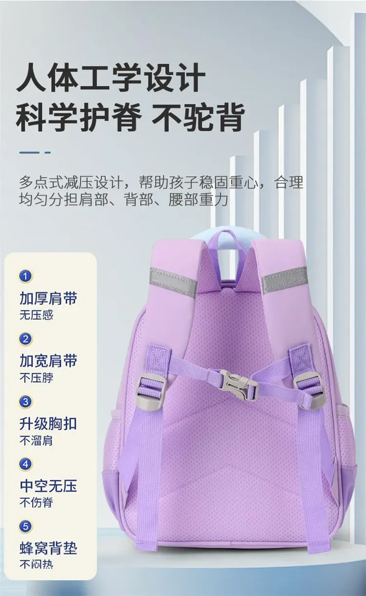 Tas Ransel Anak Bahan Kain Polos Warna Pink Bentuk Kotak Tali Lebar Resleting Grosir Import