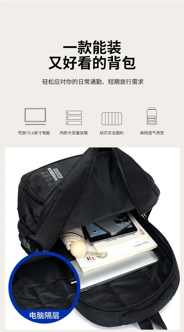 Tas Ransel Wanita Bahan Oxford Polos Bentuk Kotak Tali Lebar Kapasitas Besar Grosir Import