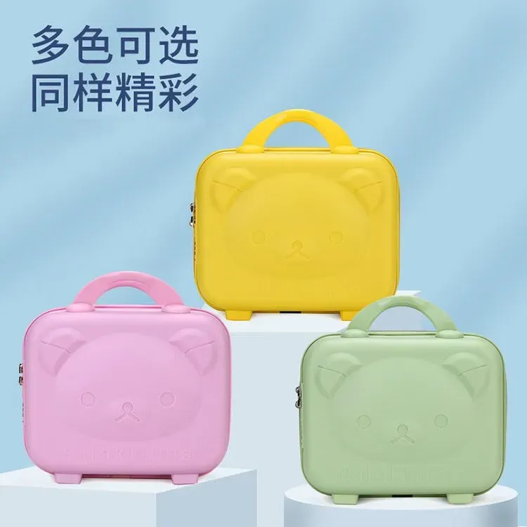 Tas Kosmetik Polos Warna Pink Bentuk Kotak Tali Lebar Resleting Grosir Import
