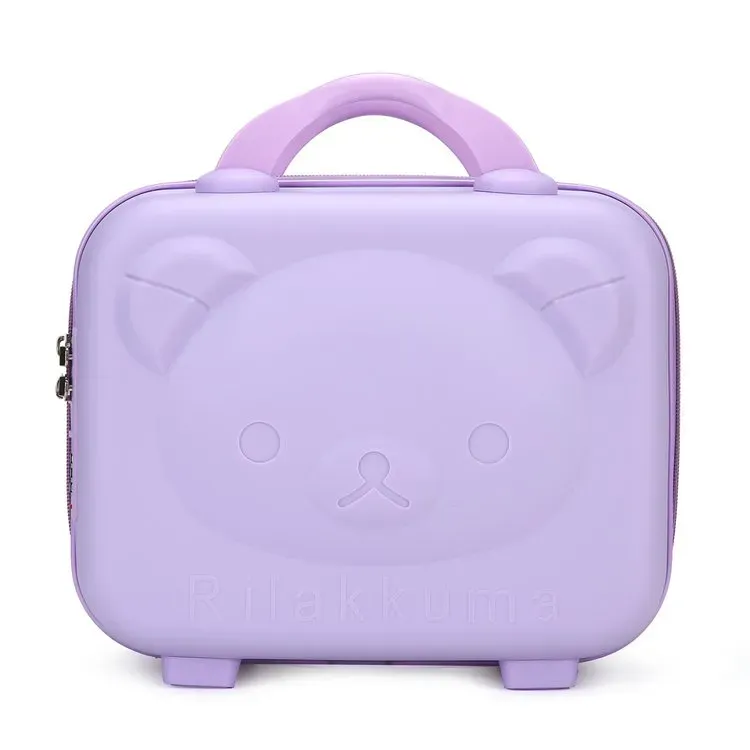 Tas Kosmetik Polos Warna Pink Bentuk Kotak Tali Lebar Resleting Grosir Import