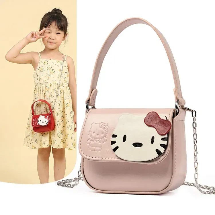Tas Ransel Anak Bahan Nylon Motif Print Warna Pink Bentuk Kotak Tali Lebar Grosir Import