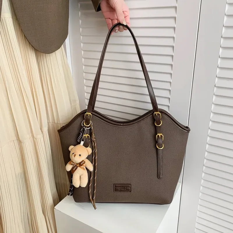 Tas Selempang Wanita Bahan PU Sintetis Polos Warna Hitam Bentuk Kotak Tali Pilihan Reseller