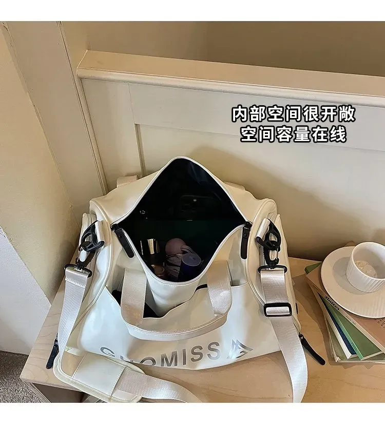 Tas Selempang Pria Bahan Nylon Polos Warna Hitam Bentuk Kotak Tali Lebar untuk Travel Grosir