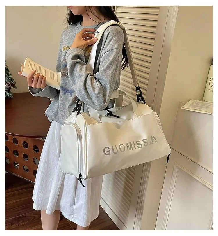 Tas Selempang Pria Bahan Nylon Polos Warna Hitam Bentuk Kotak Tali Lebar untuk Travel Grosir