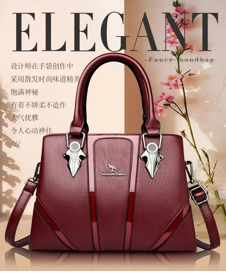 Tas Selempang Wanita Bahan PU Sintetis Polos Warna Hitam Bentuk Kotak Tali Resleting Grosir