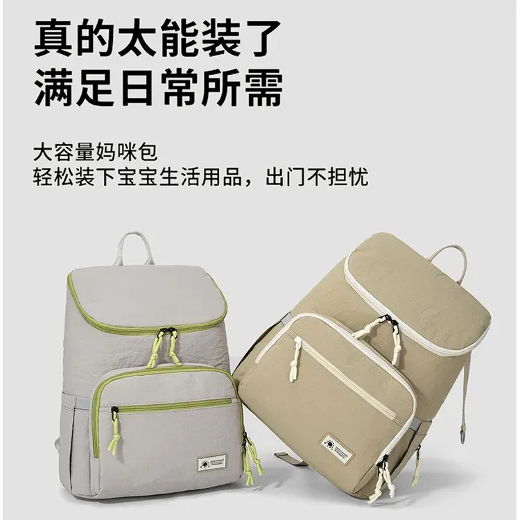 Tas Ransel Wanita Bahan Nylon Polos Warna Hitam Bentuk Kotak Tali Lebar Stok China