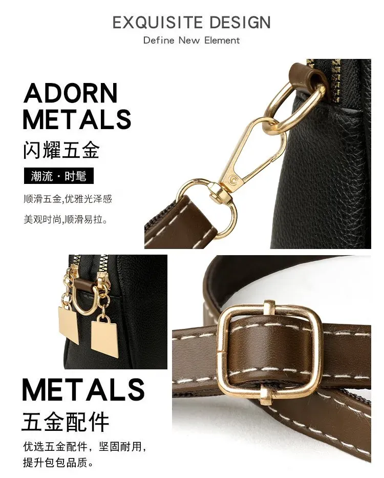 Tas Selempang Wanita Polos Bentuk Kotak Tali Lebar Resleting Grosir Import