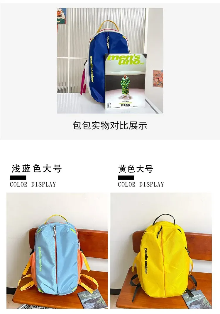 Tas Ransel Wanita Bahan Nylon Polos Warna Hitam Bentuk Kotak Tali Lebar Resleting Katalog