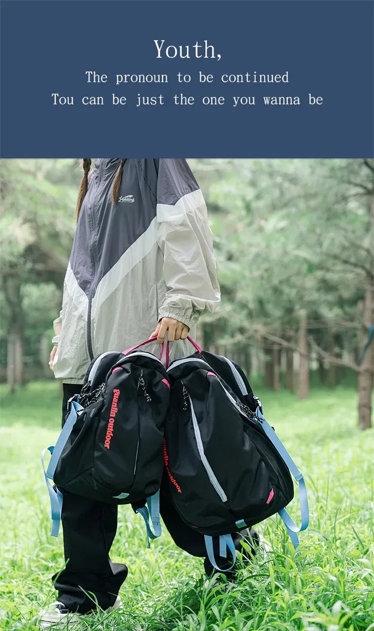 Tas Ransel Wanita Bahan Nylon Polos Warna Hitam Bentuk Kotak Tali Lebar Resleting Katalog