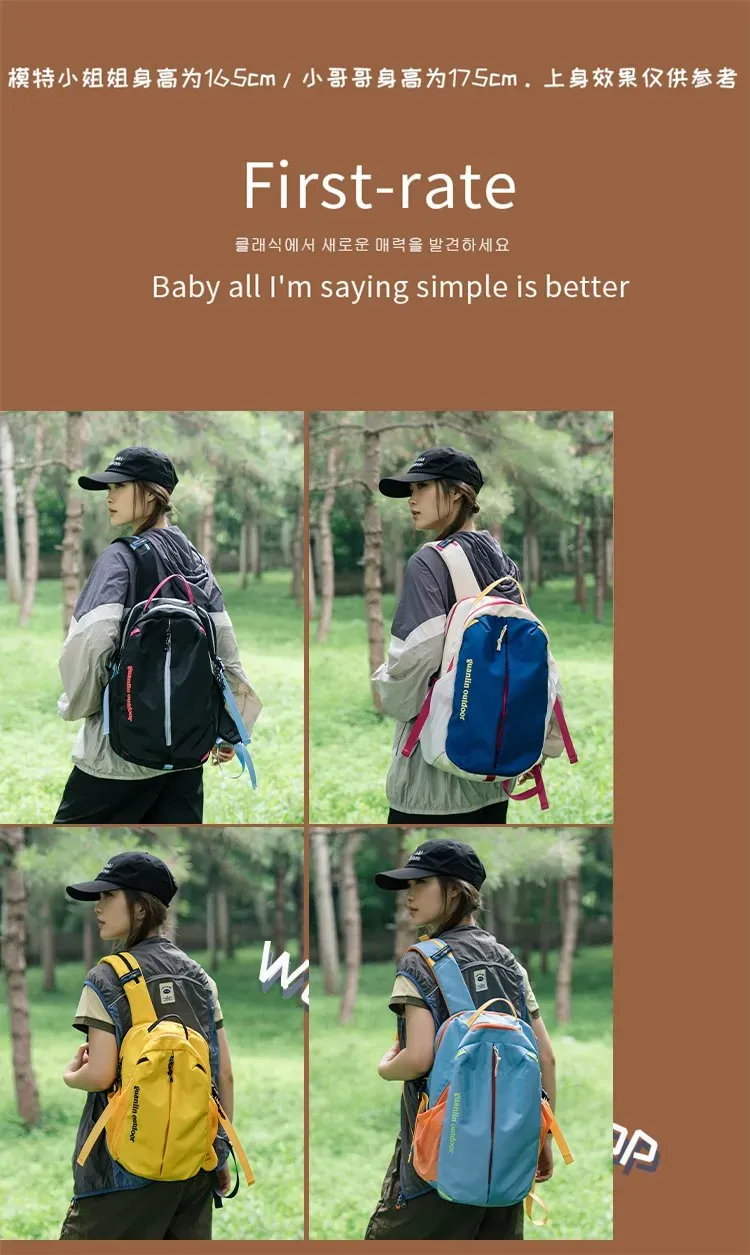 Tas Ransel Wanita Bahan Nylon Polos Warna Hitam Bentuk Kotak Tali Lebar Resleting Katalog