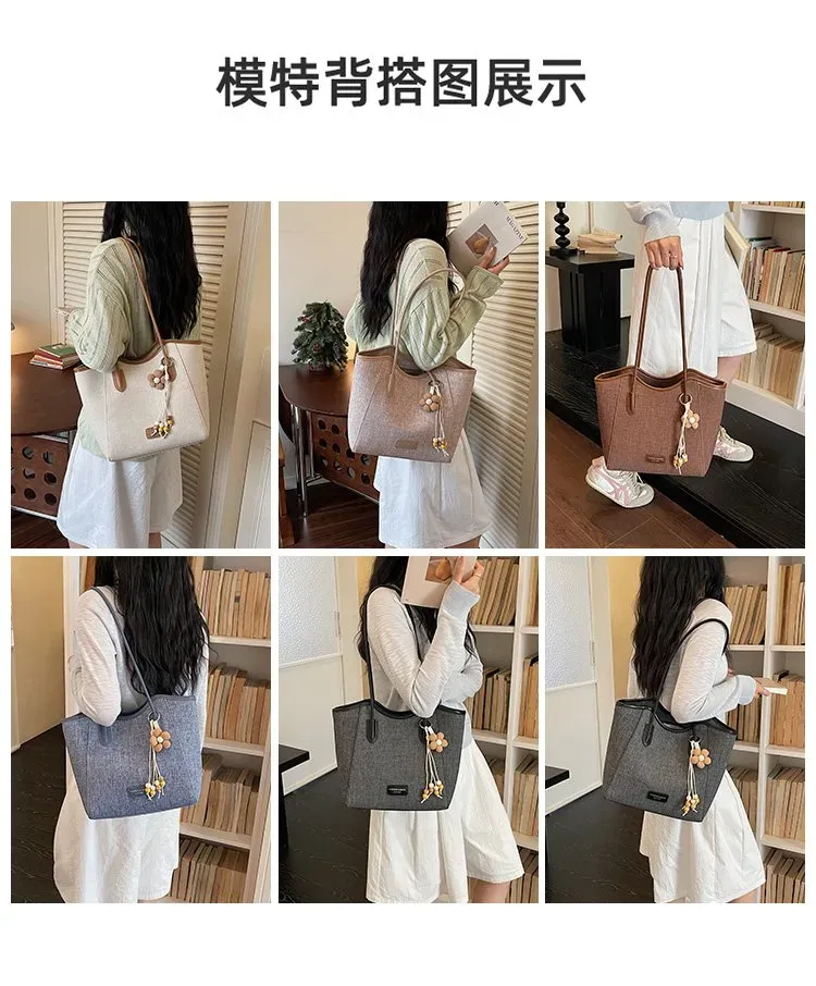 Tas Selempang Wanita Bahan PU Sintetis Polos Bentuk Kotak Tali Panjang Resleting untuk Jualan