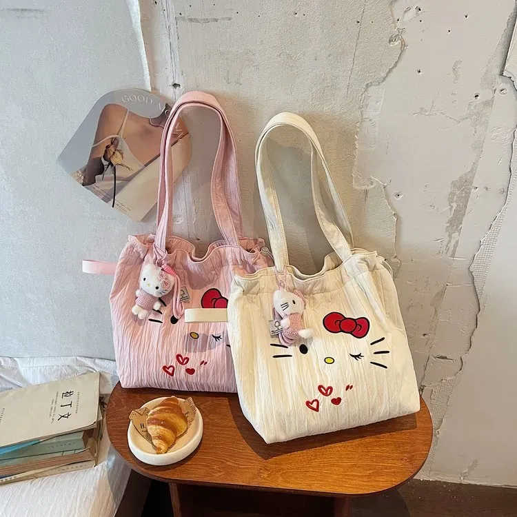 Tas Selempang Wanita Bahan PU Sintetis Motif Print Warna Pink Bentuk Kotak Tali untuk Reseller