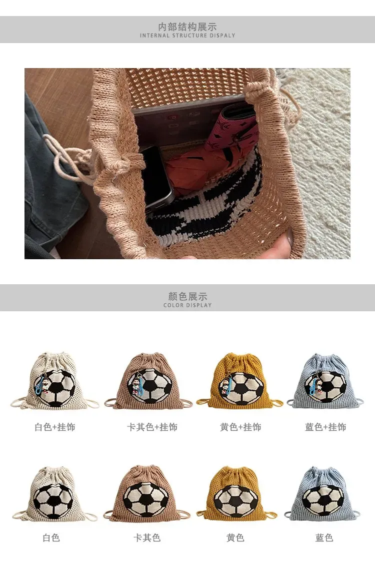 Tas Ransel Wanita Bahan PU Sintetis Motif Print Warna Putih Bentuk Bulat Tali Grosir Import