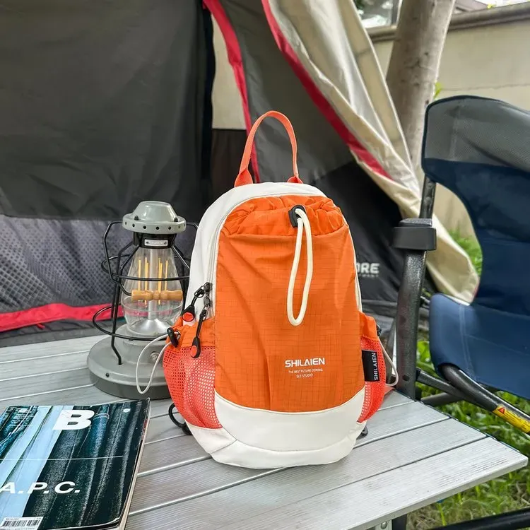 Tas Ransel Wanita Bahan Nylon Polos Warna Hitam Bentuk Kotak Tali Lebar Koleksi Reseller