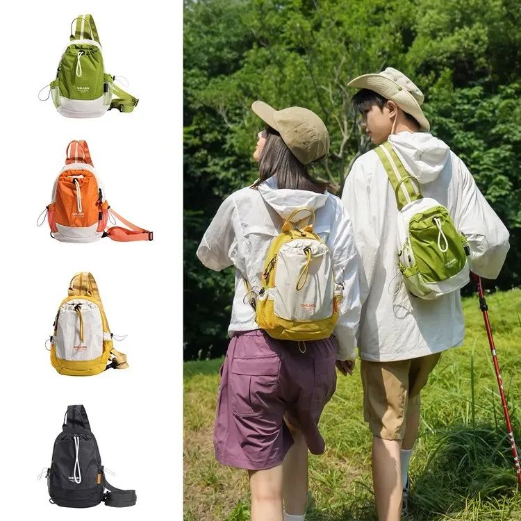 Tas Ransel Wanita Bahan Nylon Polos Warna Hitam Bentuk Kotak Tali Lebar Koleksi Reseller
