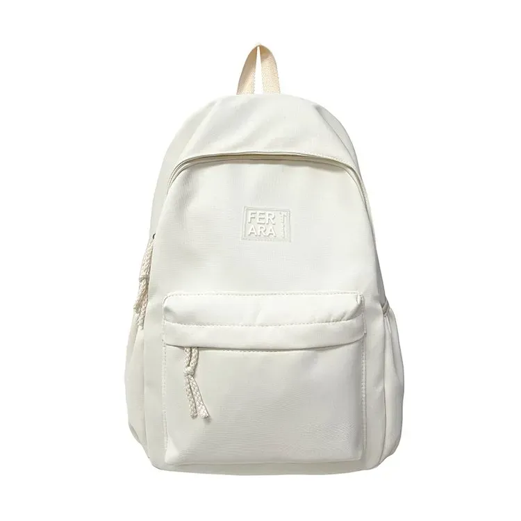 Tas Ransel Wanita Bahan Nylon Polos Warna Hijau Bentuk Kotak Tali Panjang Grosir Import