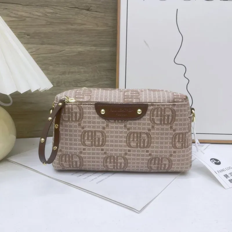 Tas Selempang Wanita Bahan PU Sintetis Motif Floral Bentuk Kotak Tali Panjang Grosir Import