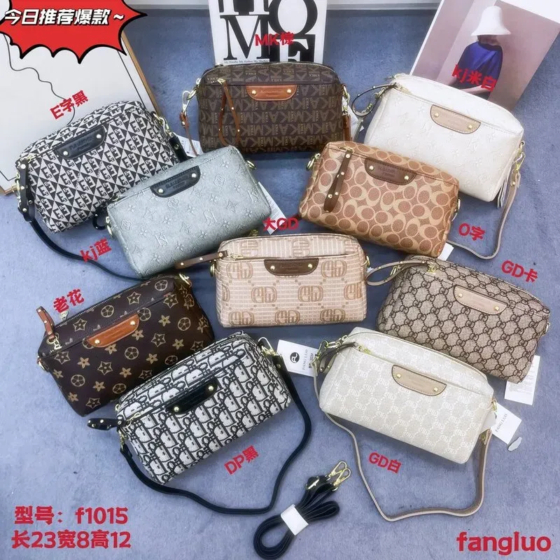 Tas Selempang Wanita Bahan PU Sintetis Motif Floral Bentuk Kotak Tali Panjang Grosir Import kategori tas selempang grosir