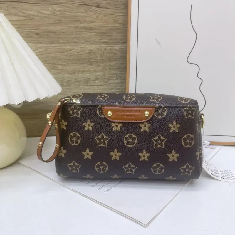 Tas Selempang Wanita Bahan PU Sintetis Motif Floral Bentuk Kotak Tali Panjang Grosir Import