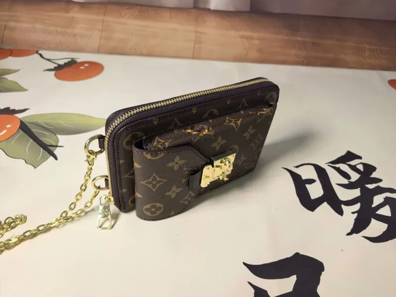 Tas Selempang Wanita Bahan PU Sintetis Motif Print Bentuk Kotak Tali Panjang Stok China