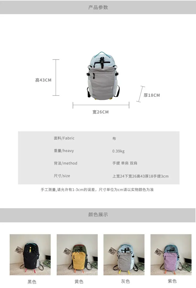 Tas Ransel Wanita Bahan Kain Polos Warna Biru Bentuk Kotak Tali Lebar Resleting Katalog Grosir