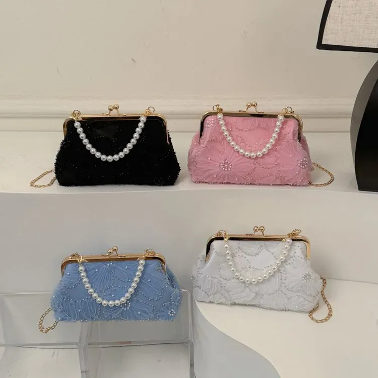 Tas Selempang Wanita Bahan PU Sintetis Polos Warna Hitam Bentuk Kotak Tali Koleksi Reseller