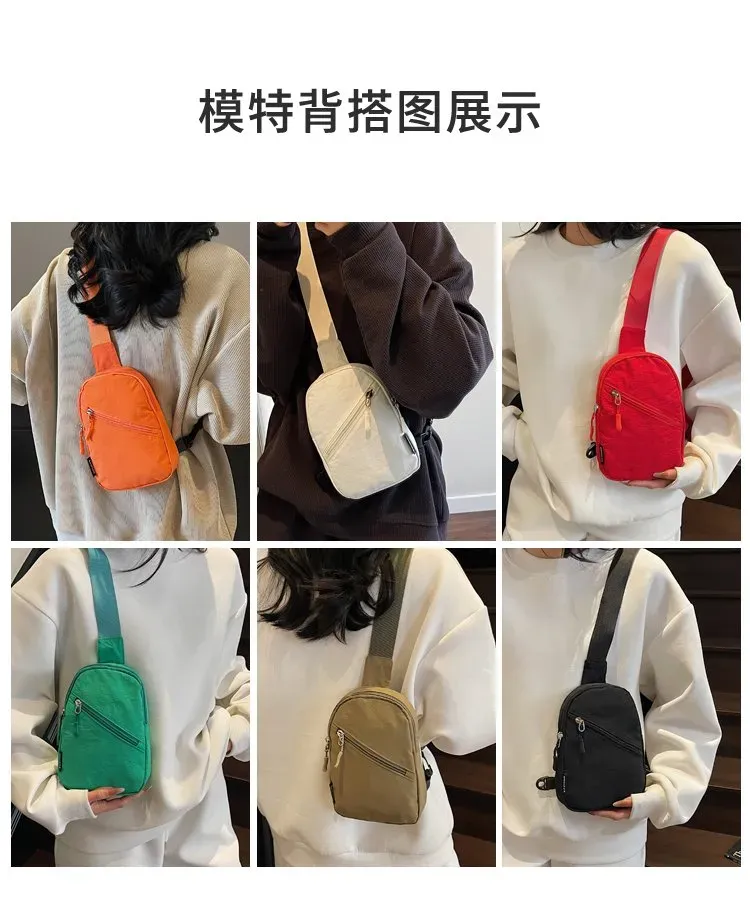 Tas Selempang Wanita Bahan Kain Polos Warna Kuning Bentuk Kotak Tali Lebar Grosir Import