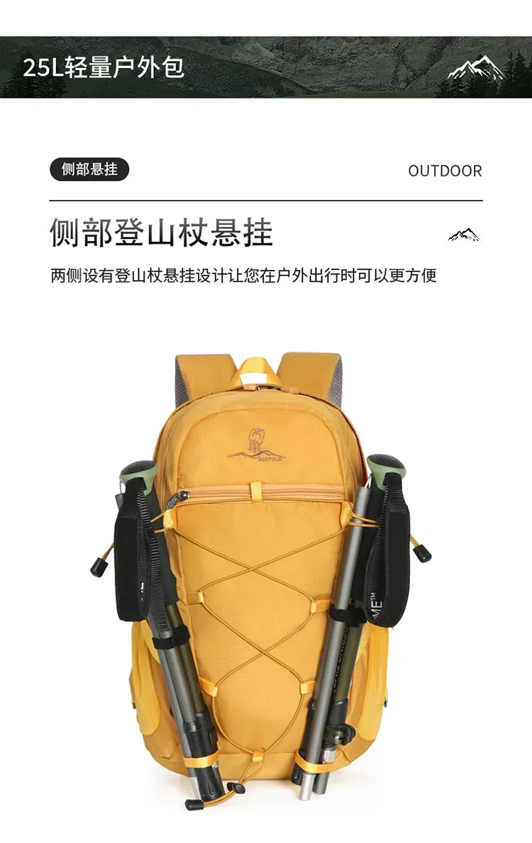 Tas Ransel Wanita Bahan Nylon Polos Warna Kuning Bentuk Kotak Tali Lebar Grosir Import