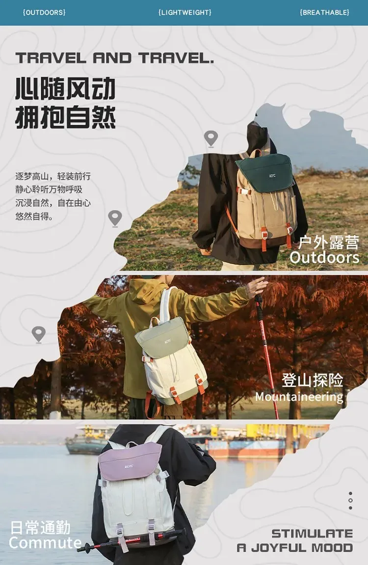 Tas Ransel Wanita Bahan Nylon Polos Bentuk Kotak Tali Lebar Resleting untuk Reseller