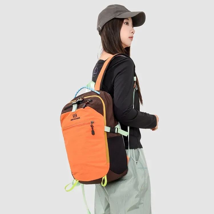 Tas Ransel Wanita Bahan Nylon Warna Hitam Resleting Grosir Import