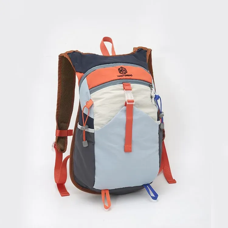 Tas Selempang Wanita Bahan Nylon Polos Warna Biru Bentuk Kotak Tali Panjang Grosir Import