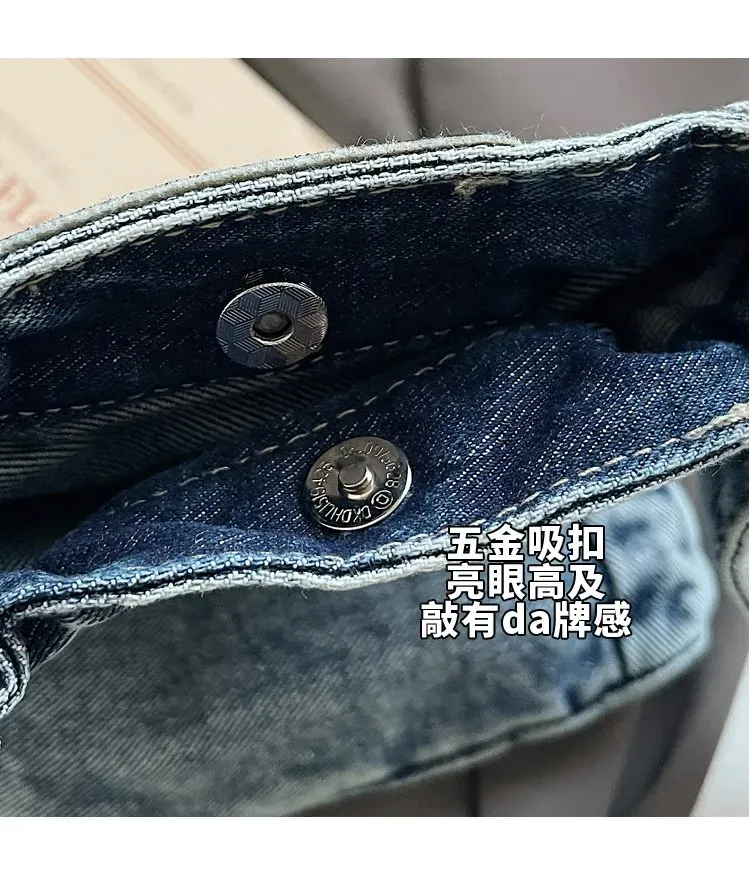 Tas Selempang Wanita Bahan PU Sintetis Polos Warna Biru Bentuk Kotak Tali Model Import
