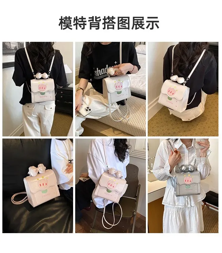 Tas Selempang Wanita Bahan PU Sintetis Polos Warna Pink Bentuk Kotak Tali Pilihan Reseller